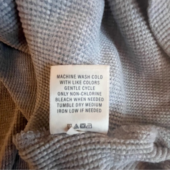 Member's Mark Gray Cabincore Warm Thermal Waffle Soft Wash Long Sleeve Sz XXL - Picture 9 of 9